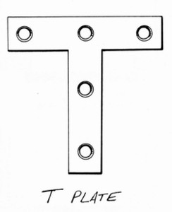 T PLATE BRACE, home hardware