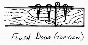 flush door, home hardware