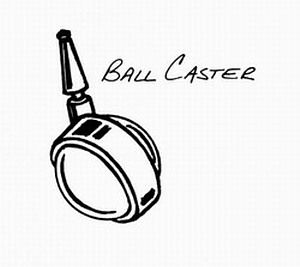 ball caster, home hardware