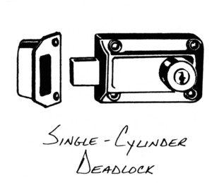 SINGLE-CYLINDER 
DEADLOCK, home hardware