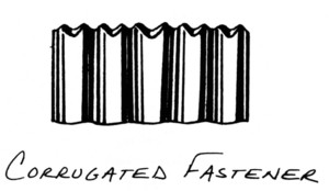 CORRUGATED FASTENER, home 
hardware