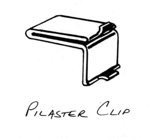 pilaster clip, home hardware