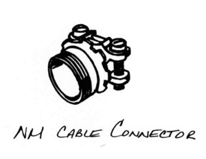 NM CABLE CONNECTOR, 
electrical hardware
