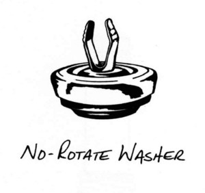 NO-ROTATE WASHER, plumbing